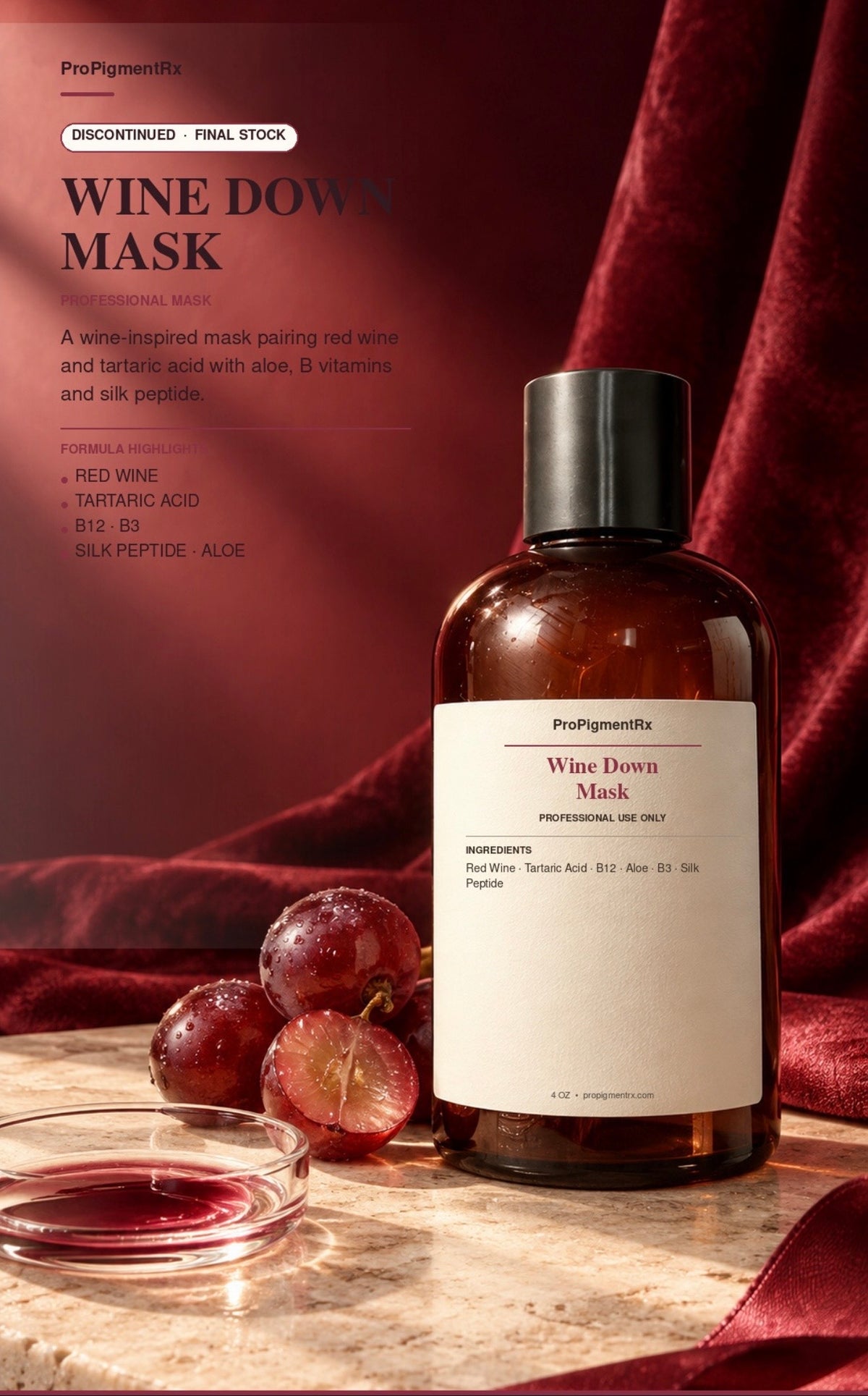 Wine down mask