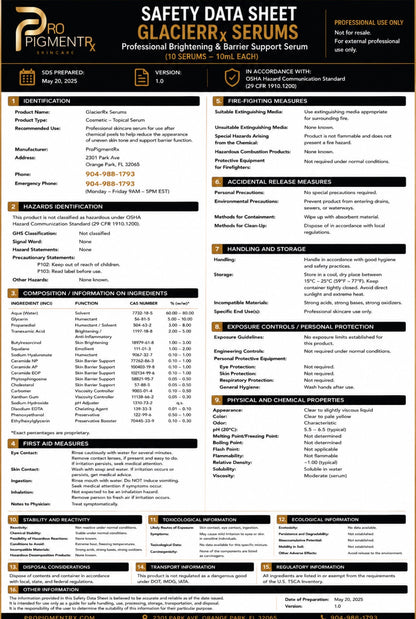 GlacierRx Serums
