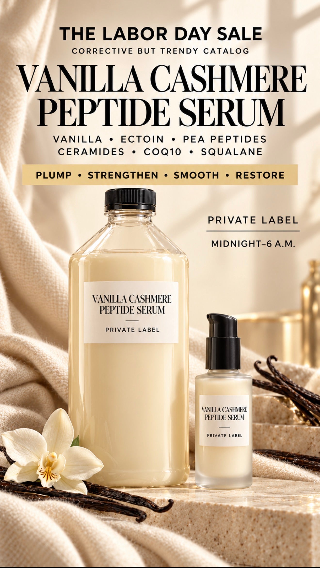 Vanilla Cashmere Peptide Serum