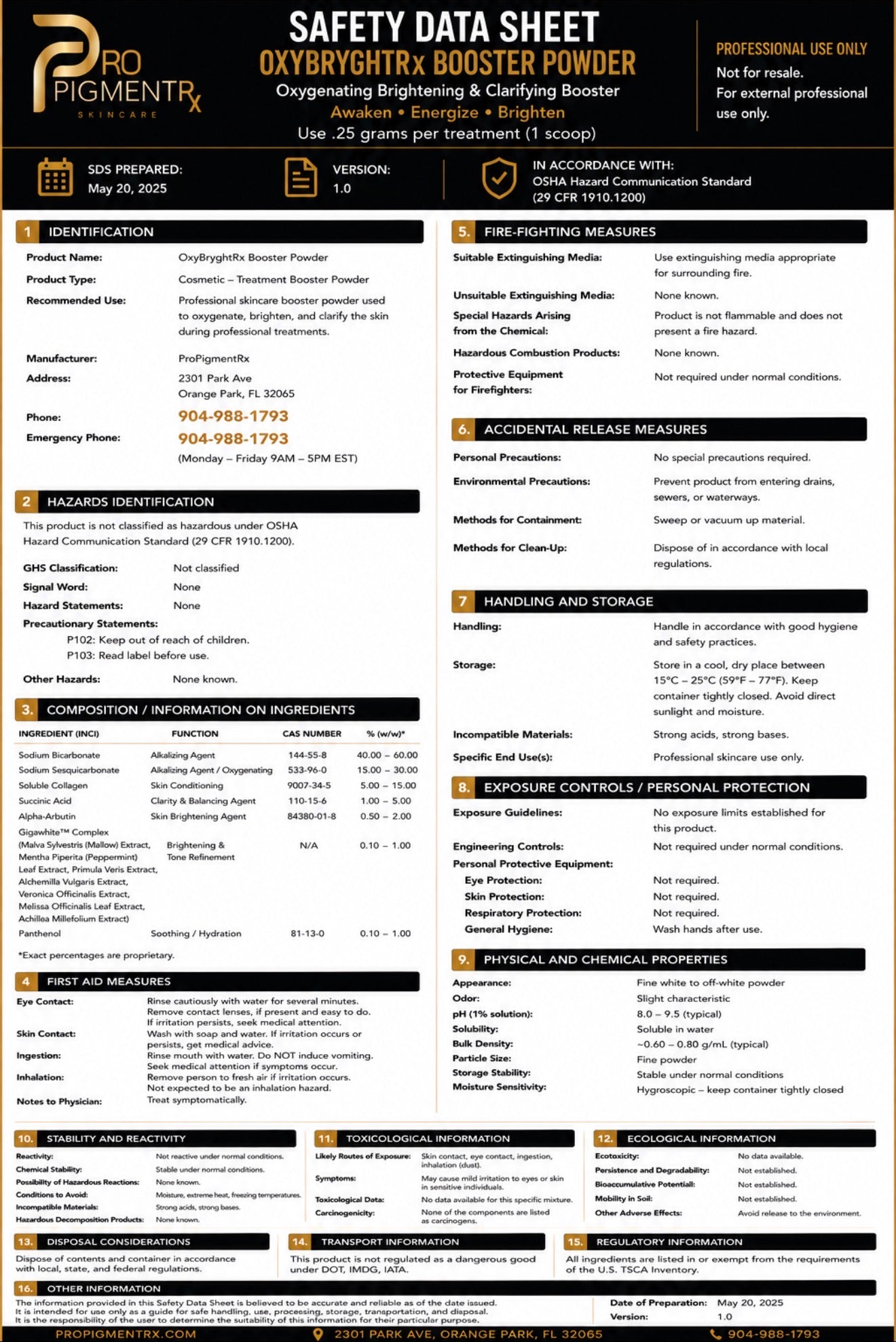OxyBryghtRx Booster