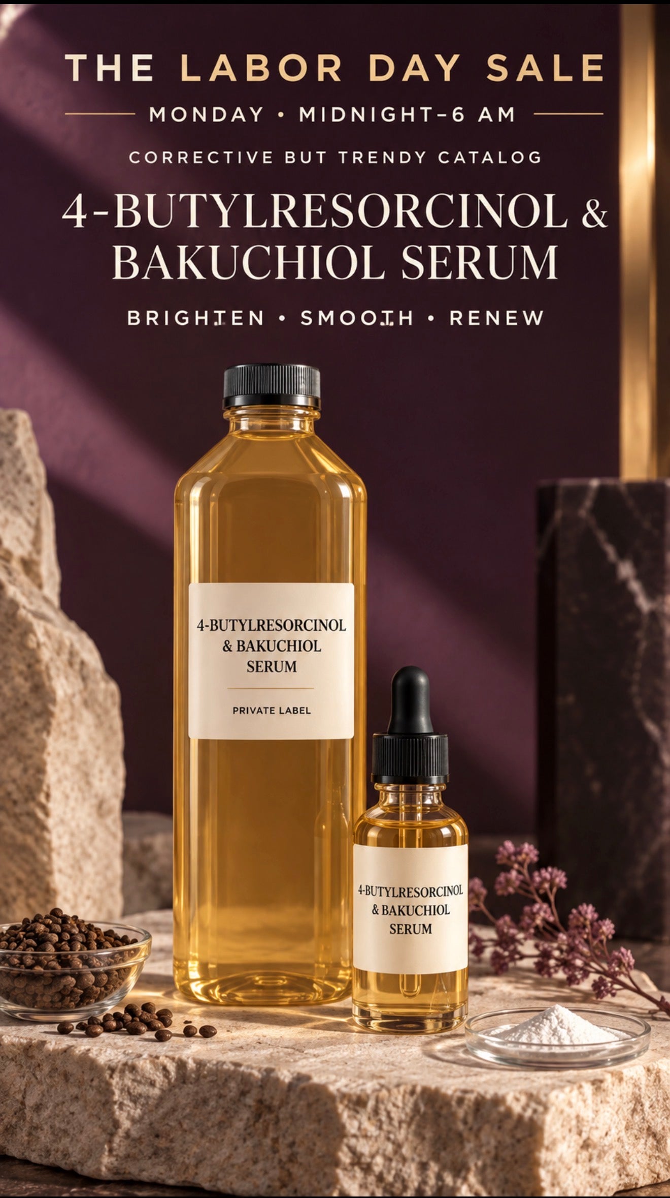 4butylresorcinol & bakuchiol serum